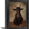 Vintage Gothic Framed Goat Pentagram Wall Art