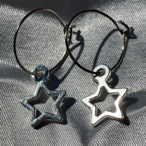 New Star Earrings Moon Goddess Earrings Stars Children's Gifts Witchcraft Gifts Modern Witch Necklace Stars Charm Earrings