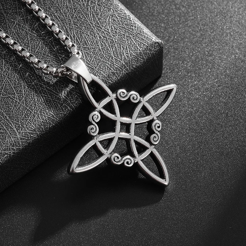 Irish Knot Witchcraft Witch's Knot Pendant Vintage Celtic Knot Amulet Necklace Men Women Protection Supernatural Jewelry - Image 3