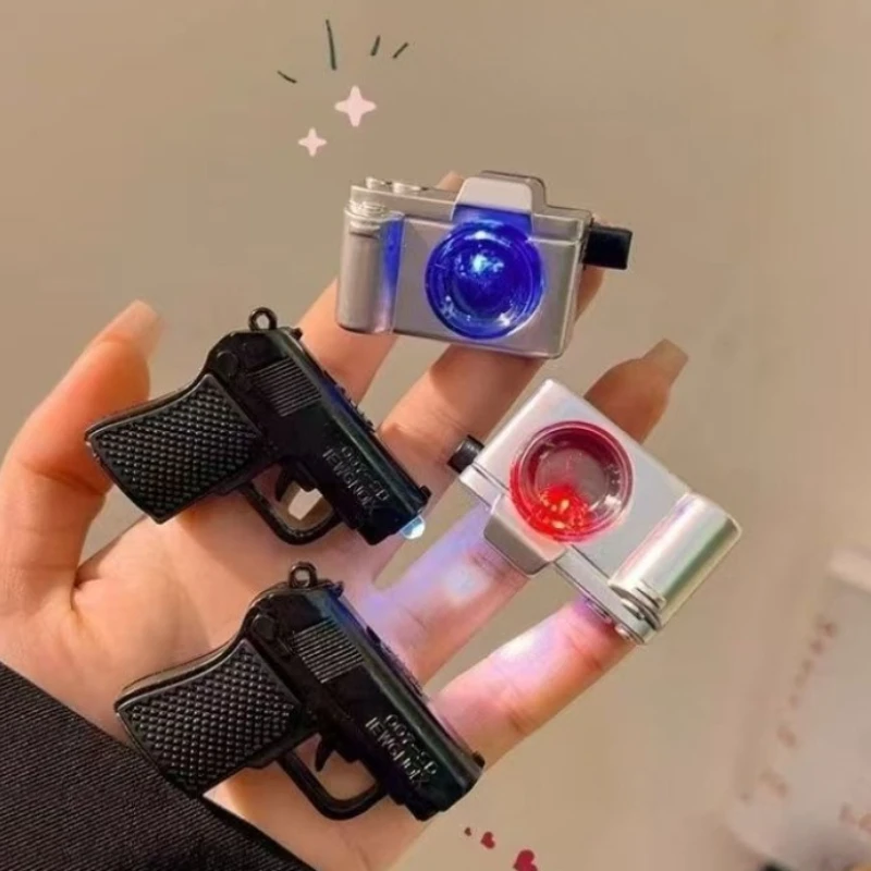 Creative Mini Camera Gun Hair Clip for Women LED Light-Up Barrettes Y2K Baddie Cyberpunk Rave Accessories Cute Hairpins Gift - Image 3