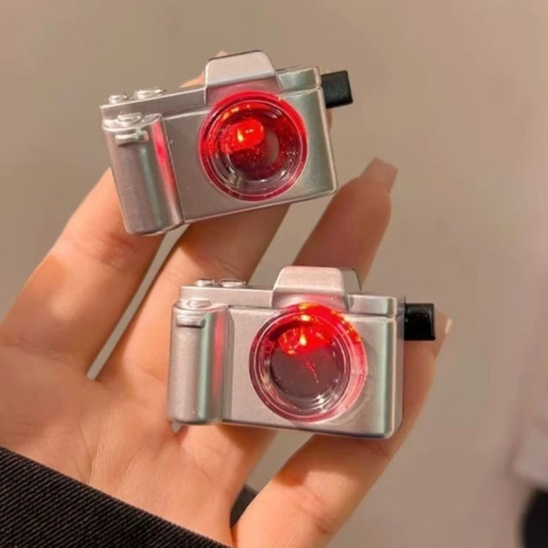 Creative Mini Camera Gun Hair Clip for Women LED Light-Up Barrettes Y2K Baddie Cyberpunk Rave Accessories Cute Hairpins Gift - Image 6