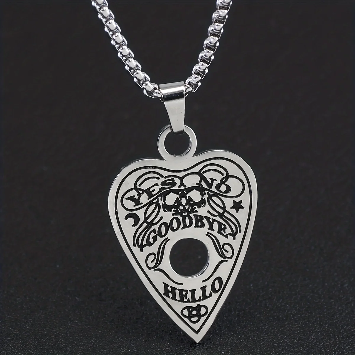 Stainless Steel Jewelry- Occult Witchcraft - Gothic Goth - Halloween Good Boy Necklace - Image 2