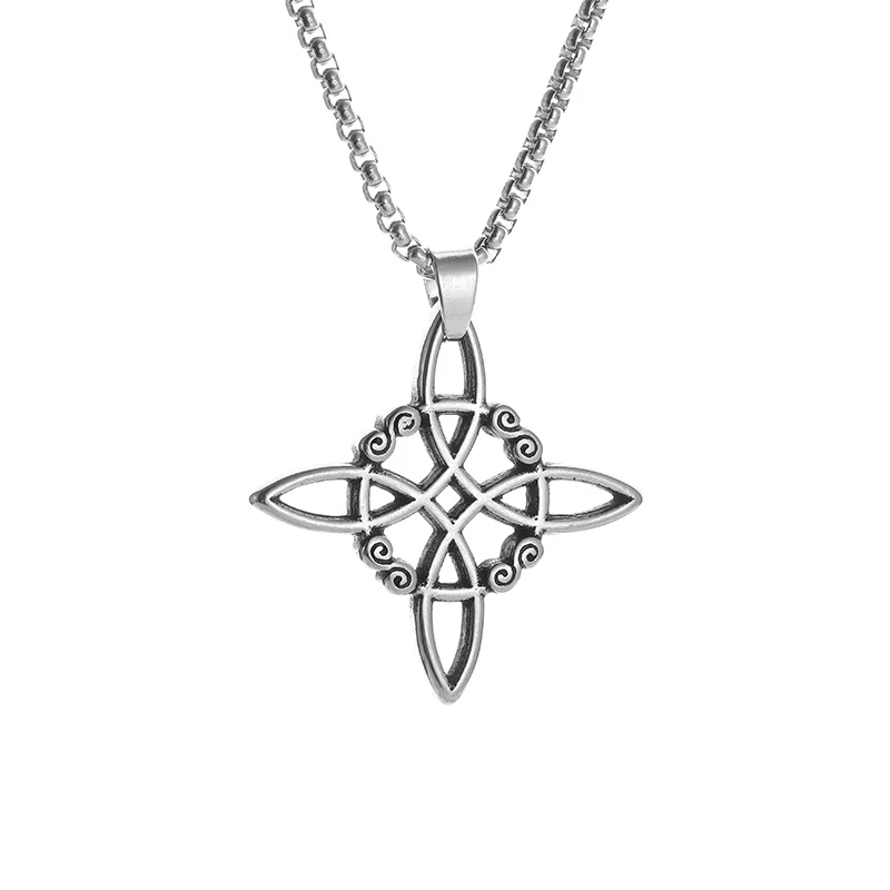Irish Knot Witchcraft Witch's Knot Pendant Vintage Celtic Knot Amulet Necklace Men Women Protection Supernatural Jewelry - Image 2