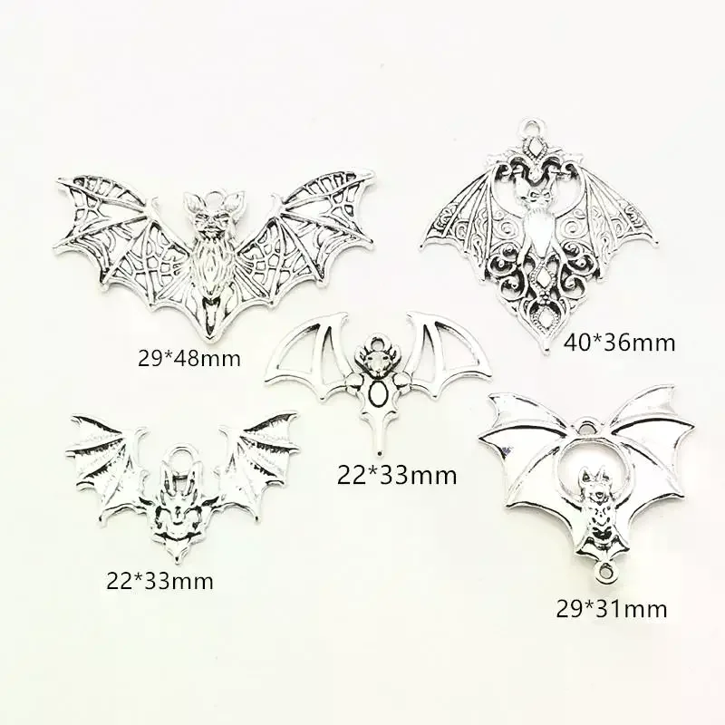 4pcs Gothic Vampire Bat Charm Retro Bat Halloween Pendant Designer Charms For Jewelry Making DIY Jewelry Findings - Image 5