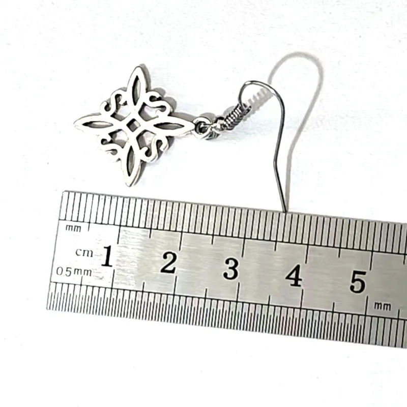 1pair Retro Witch Knot Ms. Fashion Jewelry Craft Amulet Earrings - Image 4