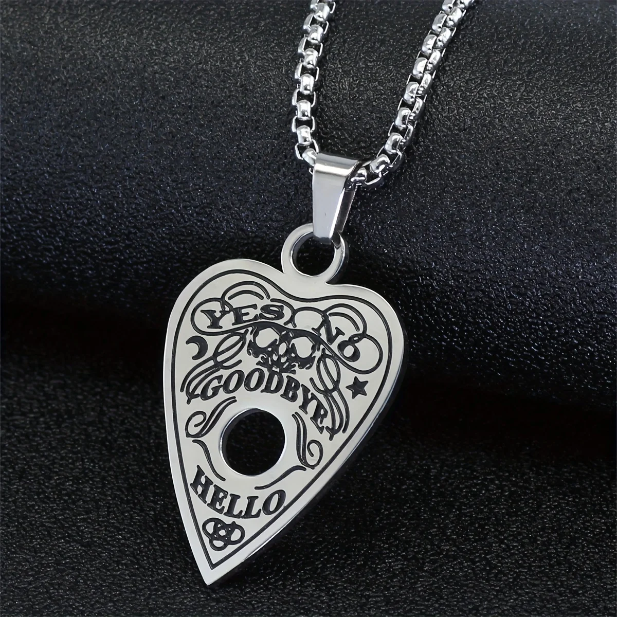 Stainless Steel Jewelry- Occult Witchcraft - Gothic Goth - Halloween Good Boy Necklace