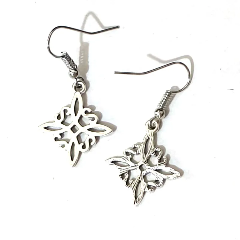 1pair Retro Witch Knot Ms. Fashion Jewelry Craft Amulet Earrings - Image 3