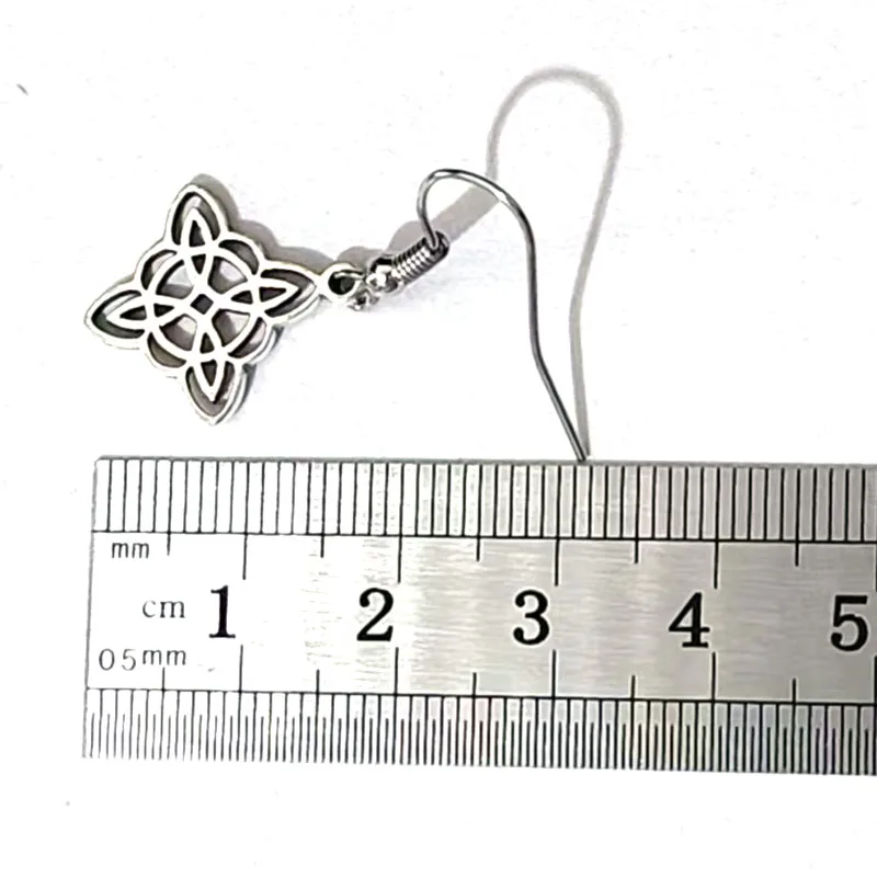 1pair Retro Witch Knot Ms. Fashion Jewelry Craft Amulet Earrings - Image 6
