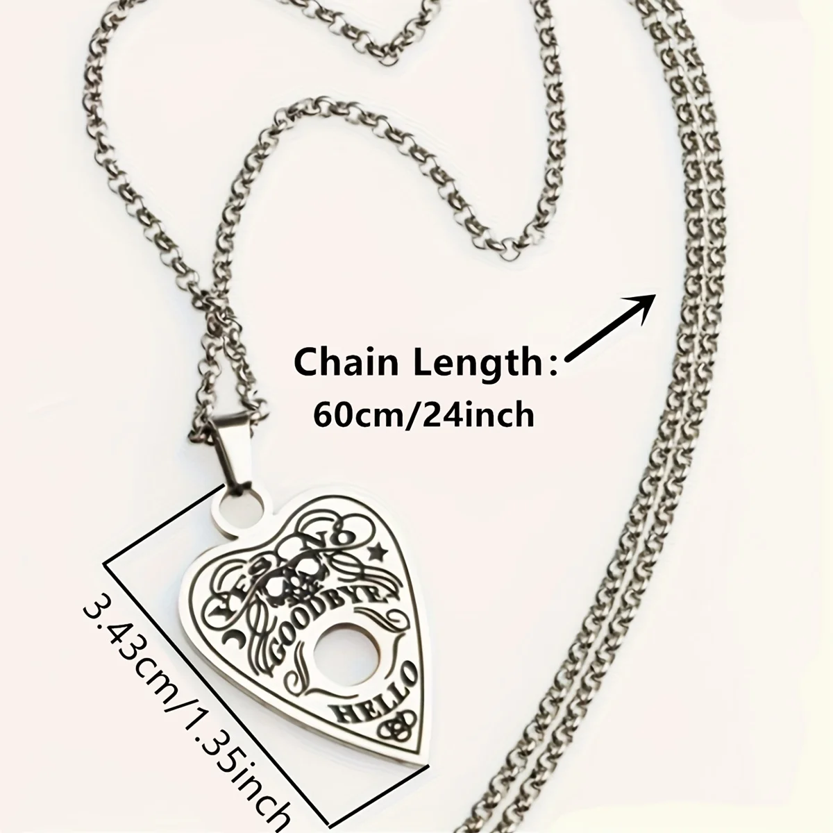 Stainless Steel Jewelry- Occult Witchcraft - Gothic Goth - Halloween Good Boy Necklace - Image 3