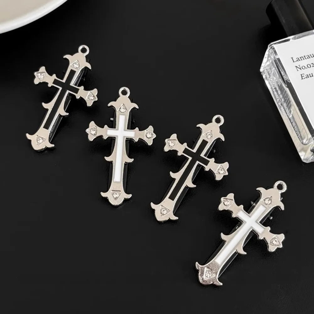 Vintage Rhinestone Cross Hair Clip Gothic Metal Duckbill Hairpin Women Girls Bangs Non-slip Barrettes Headwear Halloween Gift - Image 6