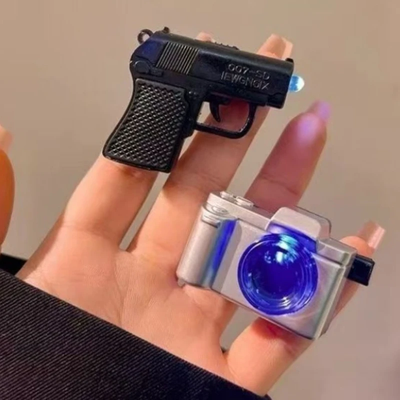 Creative Mini Camera Gun Hair Clip for Women LED Light-Up Barrettes Y2K Baddie Cyberpunk Rave Accessories Cute Hairpins Gift - Image 5
