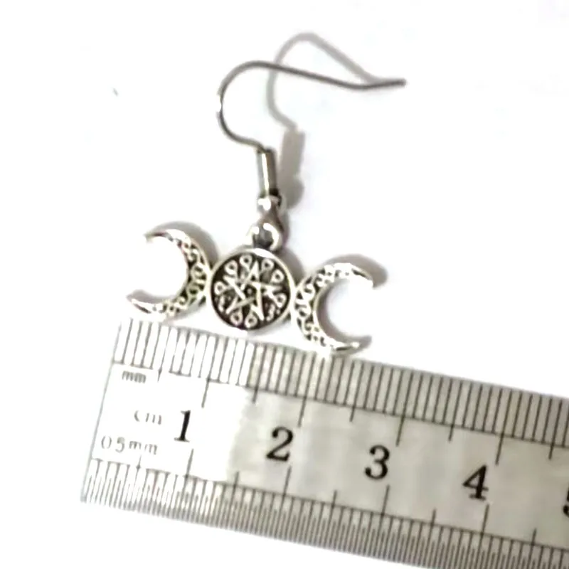 1pair Retro Witch Knot Ms. Fashion Jewelry Craft Amulet Earrings - Image 5